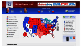 What Electoral-vote.com website looked like in 2023 (This year)