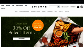 What Epicure.com website looked like in 2023 (This year)