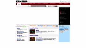 What Epictrip.com website looked like in 2023 (This year)
