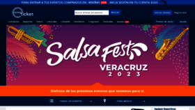 What Eticket.mx website looked like in 2023 (This year)