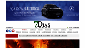 What Extremadura7dias.com website looked like in 2023 (This year)