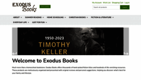 What Exodusbooks.com website looked like in 2023 (This year)