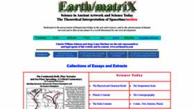 What Earthmatrix.com website looked like in 2023 (This year)