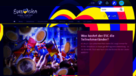 What Eurovision.de website looked like in 2023 (This year)
