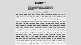 What Emojidb.org website looked like in 2023 (2 years ago)
