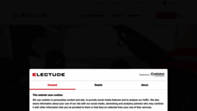 What Electude.com website looked like in 2023 (This year)
