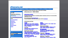 What Epanorama.net website looked like in 2023 (This year)