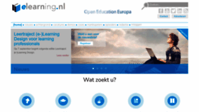 What E-learning.nl website looked like in 2023 (This year)