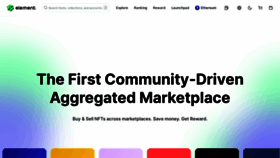 What Element.market website looked like in 2023 (2 years ago)