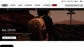 What Eastpak.com website looked like in 2023 (This year)