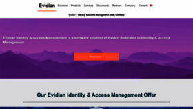 What Evidian.com website looked like in 2023 (This year)