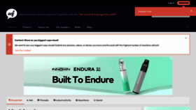 What E-cigarette-forum.com website looked like in 2023 (This year)