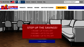 What Expressflooring.com website looked like in 2023 (This year)