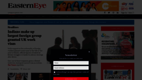 What Easterneye.biz website looked like in 2023 (This year)