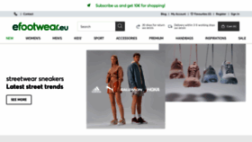 What Efootwear.eu website looked like in 2023 (This year)