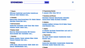 What Endmemo.com website looked like in 2023 (This year)