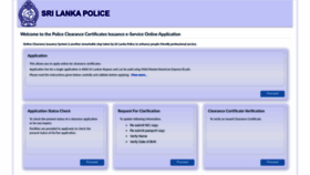 What Eservices.police.lk website looked like in 2023 (This year)