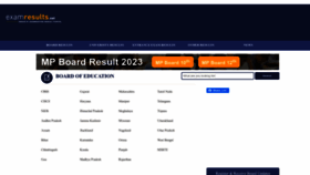 What Examresults.net website looked like in 2023 (This year)
