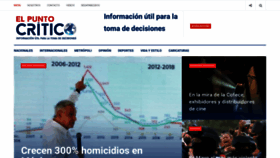 What Elpuntocritico.com website looked like in 2023 (This year)