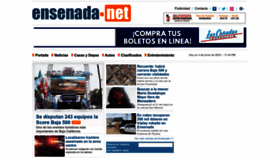 What Ensenada.net website looked like in 2023 (This year)
