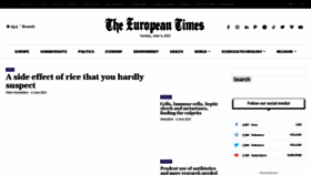 What Europeantimes.news website looked like in 2023 (This year)