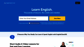What Englishclass101.com website looked like in 2023 (2 years ago)