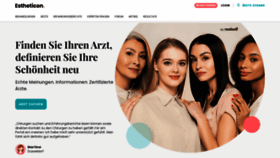 What Estheticon.de website looked like in 2023 (This year)