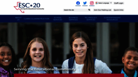 What Esc20.net website looked like in 2023 (This year)
