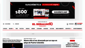 What Elheraldo.com.co website looked like in 2023 (This year)