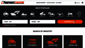 What Equipmentlocator.com website looked like in 2023 (This year)
