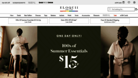 What Eloquii.com website looked like in 2023 (This year)