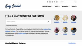 What Easycrochet.com website looked like in 2023 (This year)