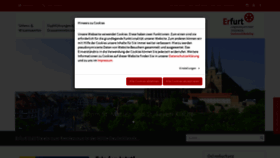 What Erfurt-tourismus.de website looked like in 2023 (This year)