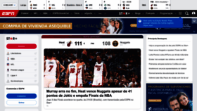 What Espn.com.br website looked like in 2023 (This year)