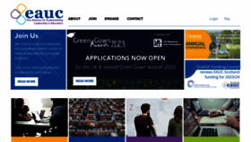 What Eauc.org.uk website looked like in 2023 (This year)
