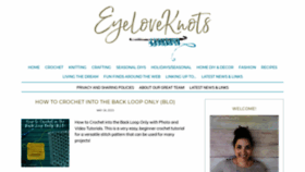What Eyeloveknots.com website looked like in 2023 (This year)