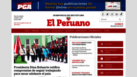 What Elperuano.pe website looked like in 2023 (This year)