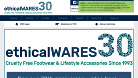 What Ethicalwares.com website looked like in 2023 (This year)