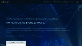 What Eveeno.com website looked like in 2023 (2 years ago)