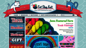 What Eatsleepknit.com website looked like in 2023 (This year)