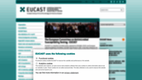What Eucast.org website looked like in 2023 (This year)