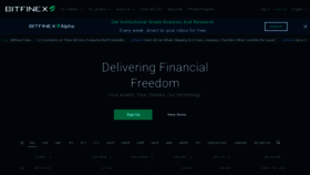 What Ethfinex.com website looked like in 2023 (This year)