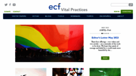 What Ecfvp.org website looked like in 2023 (This year)