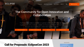 What Eclipse.org website looked like in 2023 (This year)