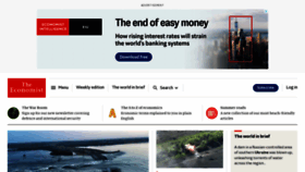 What Economist.com website looked like in 2023 (This year)