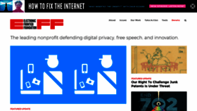 What Eff.org website looked like in 2023 (This year)