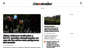 What Elmostrador.cl website looked like in 2023 (This year)