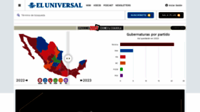 What Eluniversal.com.mx website looked like in 2023 (This year)