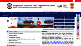 What Epfindia.gov.in website looked like in 2023 (This year)
