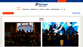What Esaunggul.ac.id website looked like in 2023 (This year)
